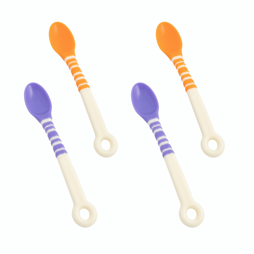 weaning spoon with soft narrow spoon bowl