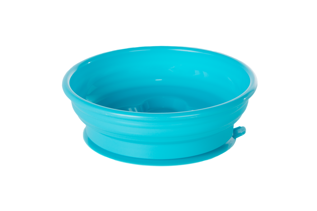 My First Toddler bowl,  bowl with removable suction base, in aqua 