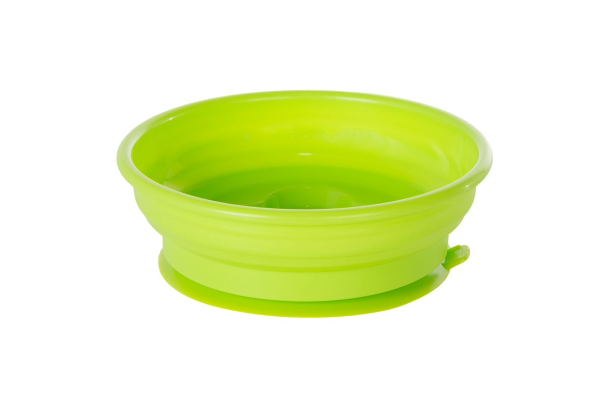 My First Toddler bowl,  bowl with removable suction base, in green