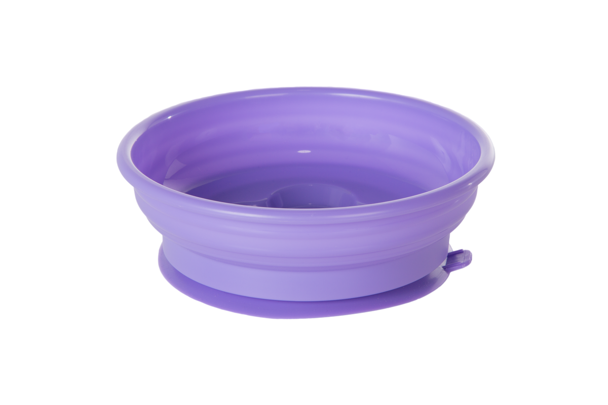 My First Toddler bowl,  bowl with removable suction base, in purple