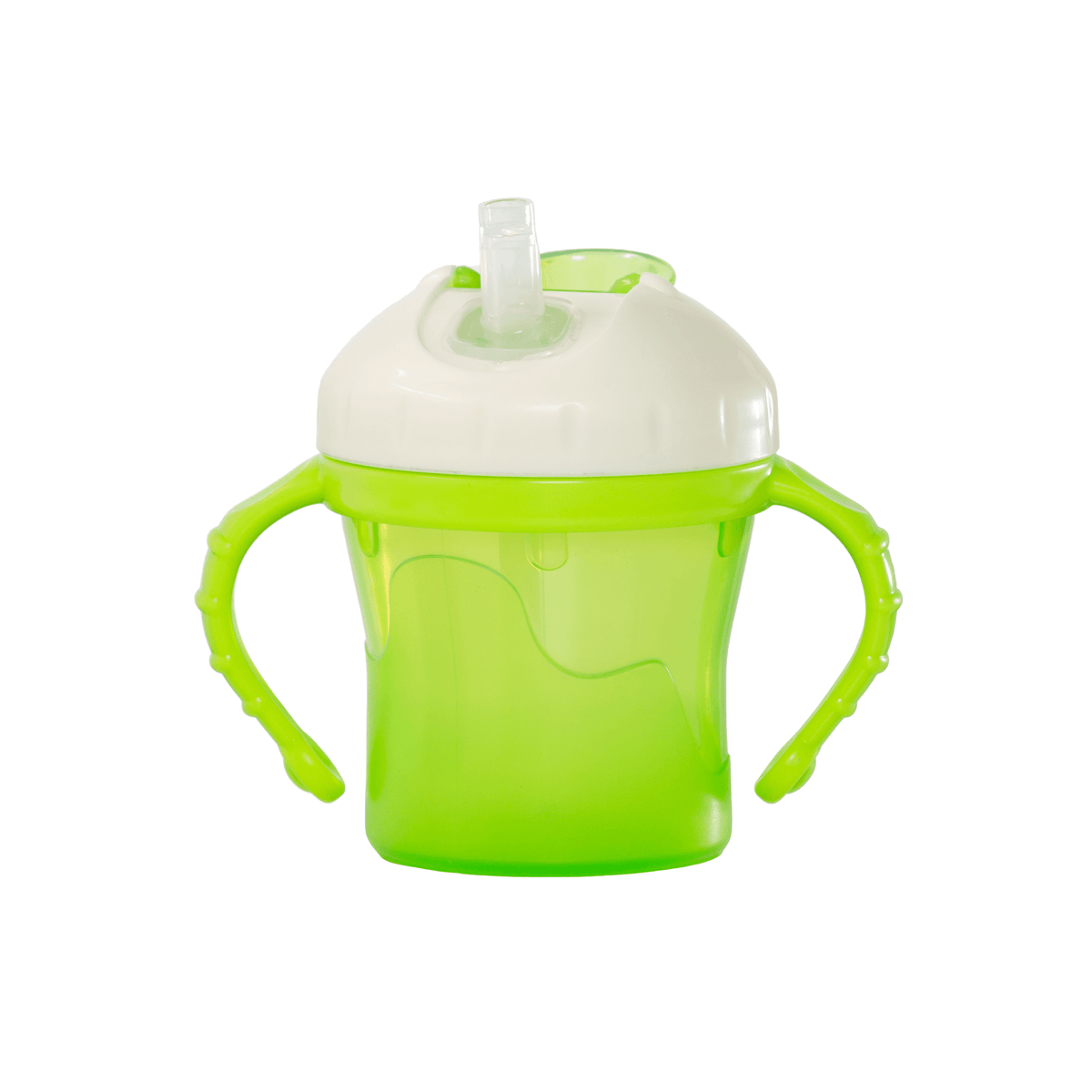 The One Cup with straw and handles. Green.