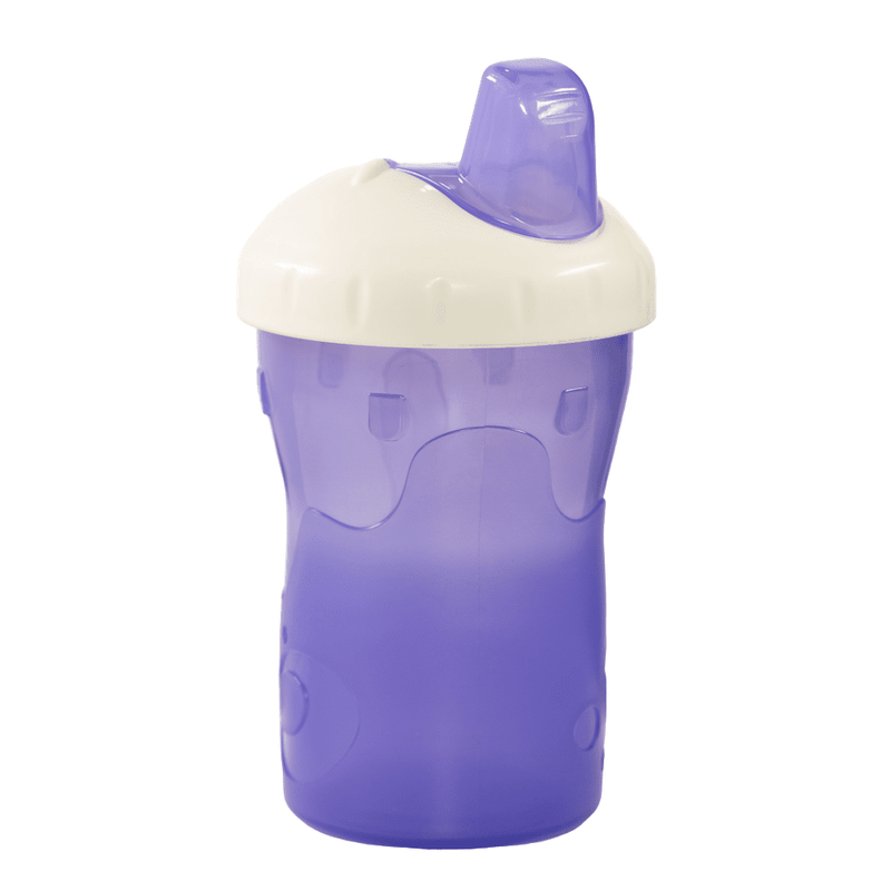 The Two Cup Set. Large cup with spout cover. Purple. 