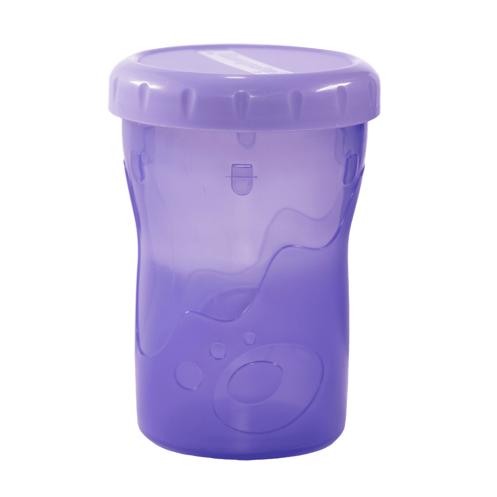 The Two Cup Set. Large snack container with lid. Purple. 